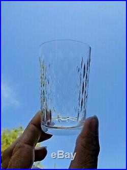 Baccarat Paris Flat Tumbler Glasses Verre Gobelet A Vin Cristal Taillé Art Deco