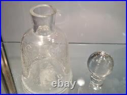 Baccarat RARE carafe Art Déco Verre soufflé 1920