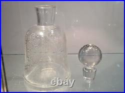 Baccarat RARE carafe Art Déco Verre soufflé 1920