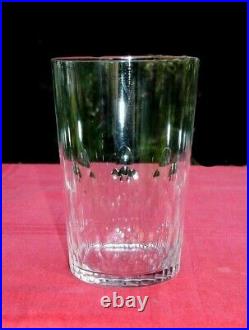 Baccarat Richelieu Flat Tumbler Glasses Verres Gobelet Eau Cristal Taillé 5777 G