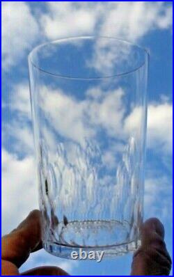 Baccarat Richelieu Flat Tumbler Glasses Verres Gobelet Eau Cristal Taillé 5777 G