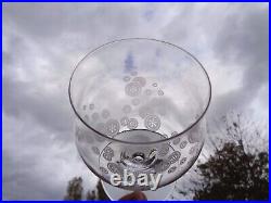 Baccarat Saint Louis Water Crystal Glasses Verre A Eau Cristal Grave Art Deco Aa