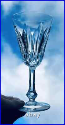 Baccarat Tourville 6 Wine Crystal Glasses Verres A Vin Cristal Taillé Art Deco B