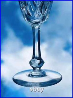 Baccarat Tourville 6 Wine Crystal Glasses Verres A Vin Cristal Taillé Art Deco B