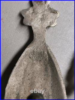 Beau Lustre ART DECO signé Degué Bronze Nickelé et pate de verre Marmoréen