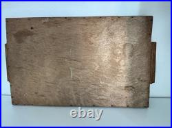 Beau plateau Art déco. Peinture sous Verre. Vue panoramique du PUY