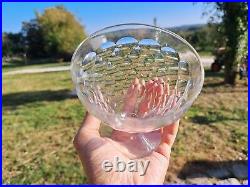 Belle Serie De 5 Verres A Vin En Cristal De Baccarat Art Deco