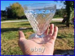 Belle Serie De 8 Verres Art Deco En Cristal De Baccarat