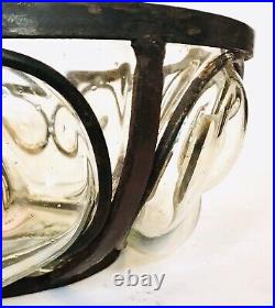 Belle coupe art déco/fer Forgé /Verre Soufflé /Daum Nancy/3kg