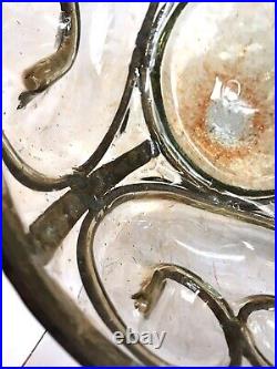 Belle coupe art déco/fer Forgé /Verre Soufflé /Daum Nancy/3kg