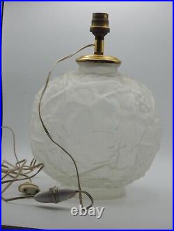 Belle lampe verrerie Parisienne Espaivet Art-Déco