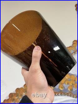 Biot Paire de Grand Vase Pot Verre Soufflé Bullé Décoration Art Déco Design