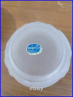 Boite ART DECO Heinrich Hoffmann en Verre Moulé pressé Les Naiades Bohémia glass