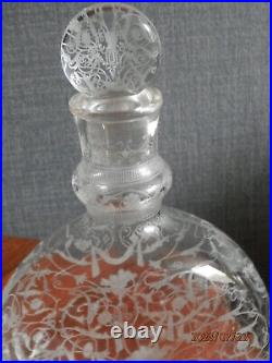 Carafe Baccarat et 3 verres Michelangelo Michel-Ange ART DECO