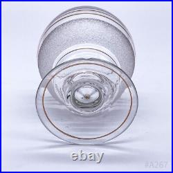 Carafe En Verre Art Déco Avec 5 Verres Fait Main 18Cm