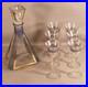 Carafe Et 6 Verres à Alcool En Verre Granité époque Art Déco