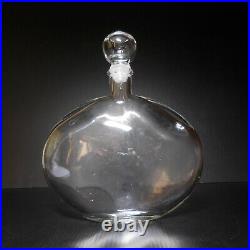 Carafe bouteille verre alcool cognac liqueur vintage art déco bar table N7846