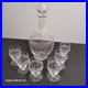 Carafe et 6 Verres St Louis Modèle Ligier Art Deco Ancien Service A Liqueur