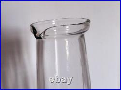 Carafe / verseuse verre soufflée, 32,5 cm haut, le tampon du Musée des Arts Déco
