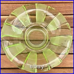 Centre de Table Pique-Fleurs Art Deco Walther & Sohne Verre Ouraline Centerpiece