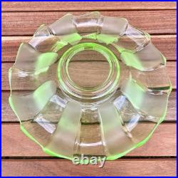 Centre de Table Pique-Fleurs Art Deco Walther & Sohne Verre Ouraline Centerpiece Centre de Table Pique-Fleurs Art Deco Walther & Sohne Verre Ouraline Centerpiece