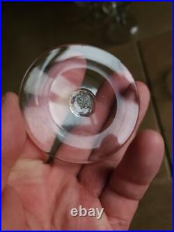 Champagne 6 Coupe A Champagne En Verre Souffle Et Meulé Ancien Art Deco