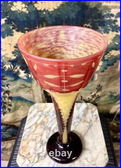 Charles Schneider Pour Le Verre Français, Vase Modele Amarantes, Art deco