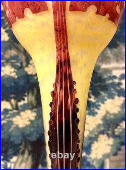 Charles Schneider Pour Le Verre Français, Vase Modele Amarantes, Art deco