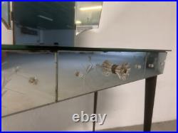 Coiffeuse en Verre de Venise Murano Miroir Art Deco Design Vintage Chambre