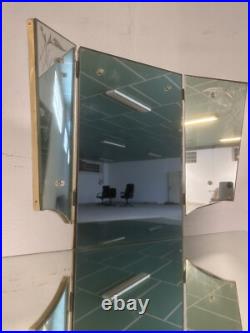 Coiffeuse en Verre de Venise Murano Miroir Art Deco Design Vintage Chambre