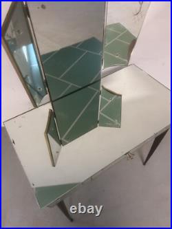 Coiffeuse en Verre de Venise Murano Miroir Art Deco Design Vintage Chambre