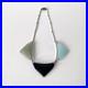 Collier Art Déco en verre coloré et métal chromé, Jakob Bengel era 1930s