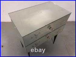 Commode en Verre de Venise Murano Miroir Art Deco Design Vintage Chambre