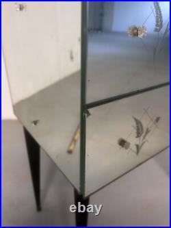 Commode en Verre de Venise Murano Miroir Art Deco Design Vintage Chambre