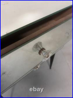 Commode en Verre de Venise Murano Miroir Art Deco Design Vintage Chambre