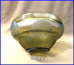 Coupe ART DECO verre gravé à l'acide signé MONTJOYE SD décor de rose SAINT DENIS