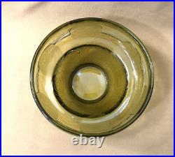 Coupe ART DECO verre gravé à l'acide signé MONTJOYE SD décor de rose SAINT DENIS