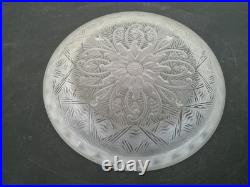 Coupe Art Deco En Verre Presse Moule Signee Lorrain Nancy Marque Creee Par Daum