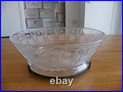 Coupe Art Déco Verre Ou Cristal Monture En Argent