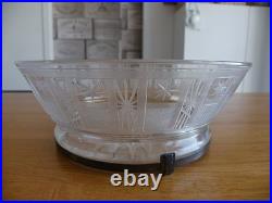 Coupe Art Déco Verre Ou Cristal Monture En Argent