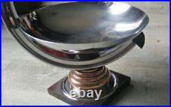 Coupe/ Centre de table Art Déco /Moderniste Ébène de Macassar, Verre Dlg Desny