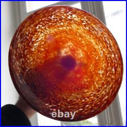 Coupe Delatte Nancy verre marmoréen fer forgé art déco Era Muller Schneider