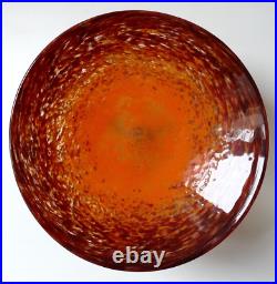 Coupe Delatte Nancy verre marmoréen fer forgé art déco Era Muller Schneider