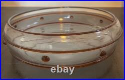 Coupe En Cristal Signée St Louis Art Verrier Paul Nicolas Verre Art Déco 20 Cm