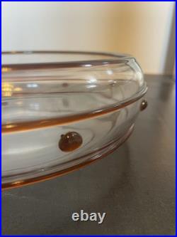 Coupe En Cristal Signée St Louis Art Verrier Paul Nicolas Verre Art Déco 20 Cm