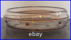 Coupe En Cristal Signée St Louis Art Verrier Paul Nicolas Verre Art Déco 20 Cm