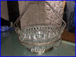 Coupe En Verre Monture Panier Fer Forgé Art Deco