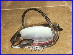 Coupe Pate De Verre Fer Forgé Art Deco Art Nouveau