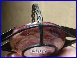 Coupe Pate De Verre Fer Forgé Art Deco Art Nouveau