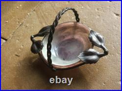 Coupe Pate De Verre Fer Forgé Art Deco Art Nouveau